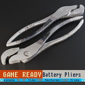 3D model battery Pliers