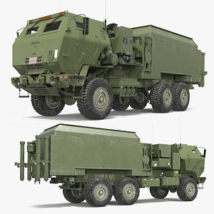 MEADS TOC Air Defense Operations Center Vehicle Simplified 3D model