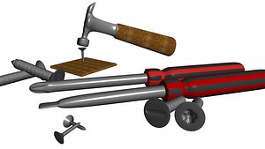 tools set flathead obj free