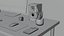 Modelo 3d de configuración de computadora moderna