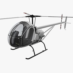 Helicopter AK1-3 Salka 3D model