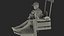 Chaise surélevée avec arbitre de tennis