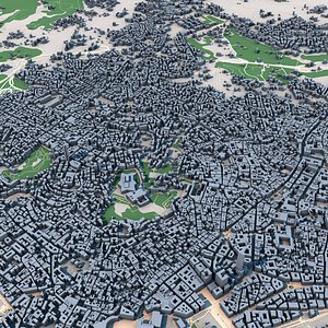 3D model Napoli City Italy