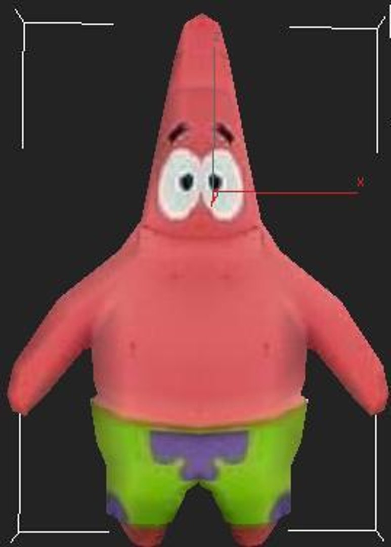 3d Patrick Cartoon Model