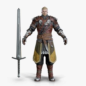 3D prince warrior lord royal model