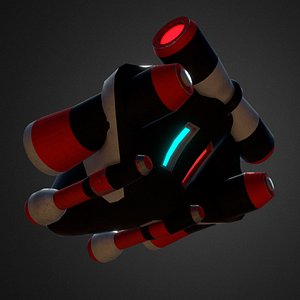 3D spaceship model