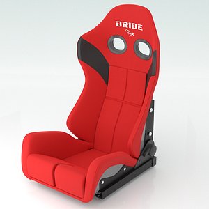3D model Bride GIAS III Reclining Sport Seat - Red