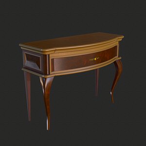 3D vintage furniture commode small model