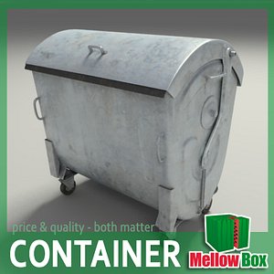 bin waste trash 3d model