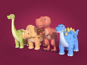 dinosaurs ready 3D model