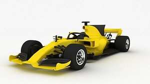 Formula 1 Season 2022 F1 Race Car yellow