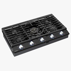 Smart Gas Cooktop Samsung 30 Inch Black model