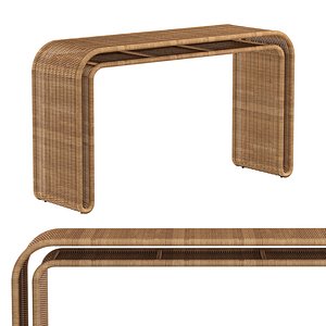 PENIDA WICKER CONSOLE TABLE