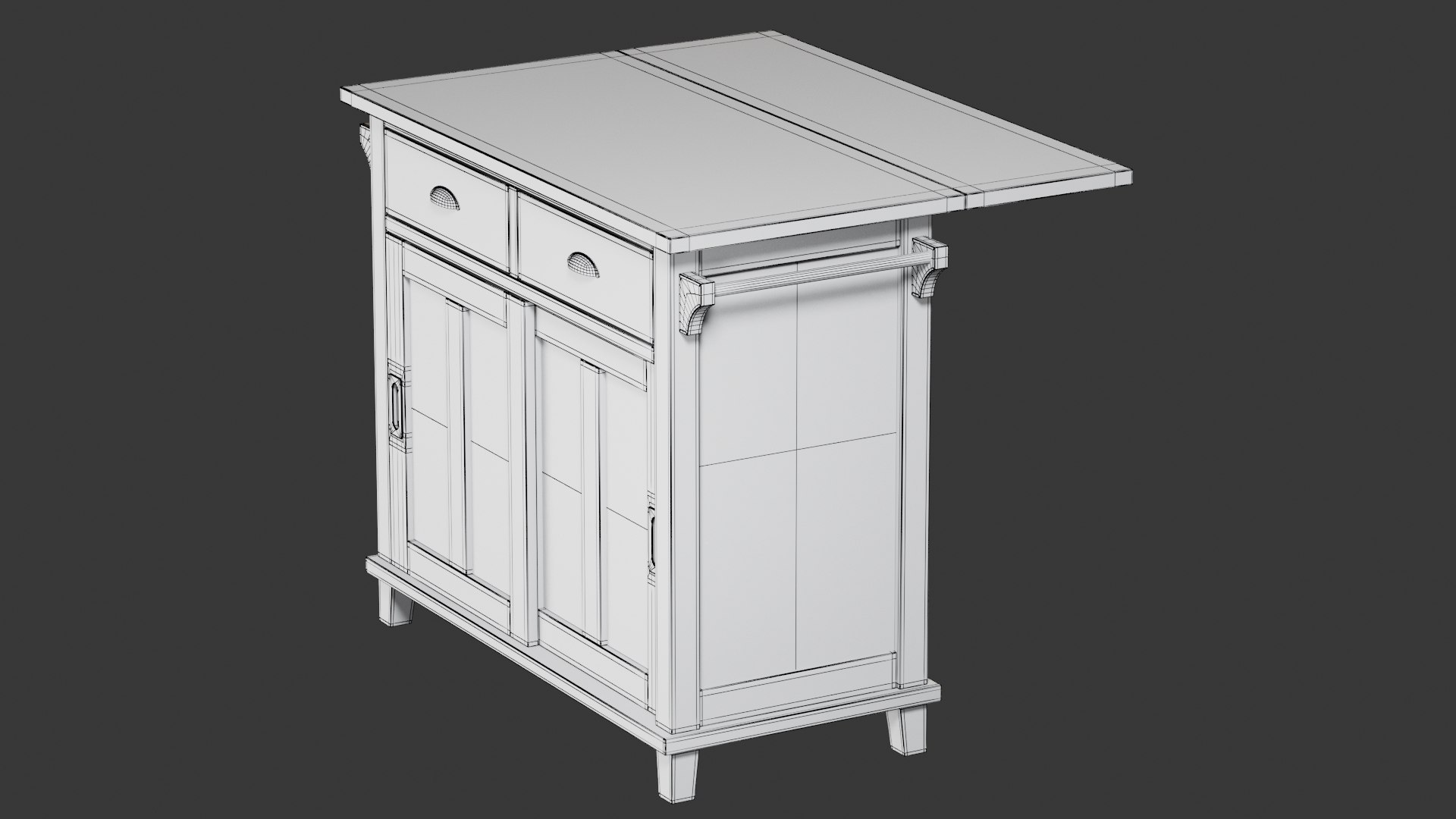Realistic belmont mint kitchen island 3D model TurboSquid 1536350