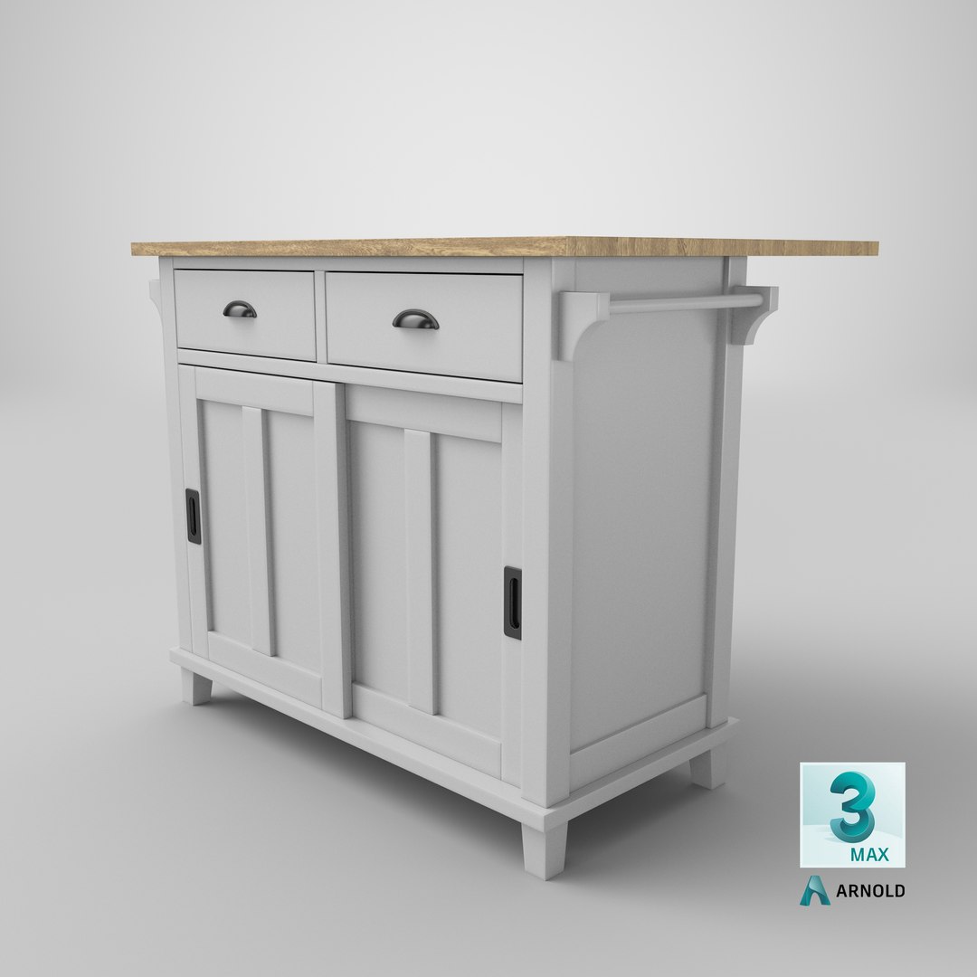 Realistic belmont mint kitchen island 3D model TurboSquid 1536350
