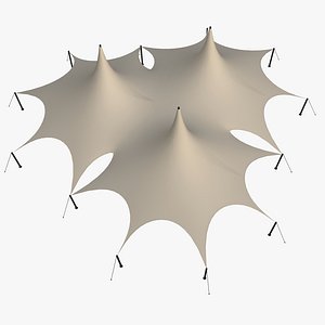 3D Tensile Structure Triple Design model