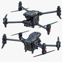 Rigged DJI Matrice 30T Quadcopter Drone PBR