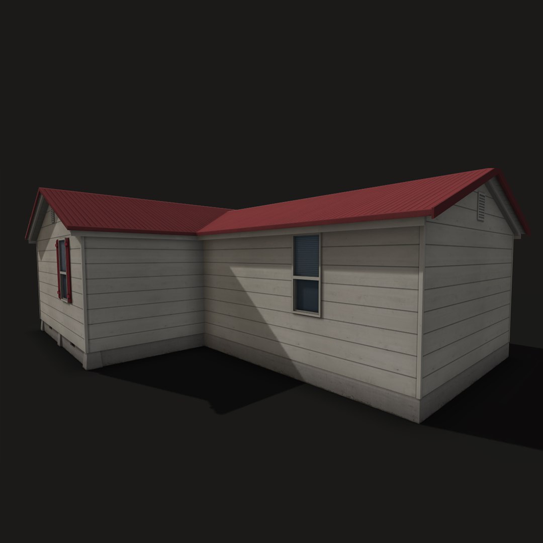 3d Model Suburban Family House