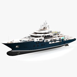 3D ulysses luxury yacht dynamic