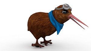 Cartoon kiwi bird