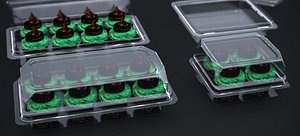 HALLOWEEN CUP CAKES IN FOOD PACKAGE 2024 2 3D