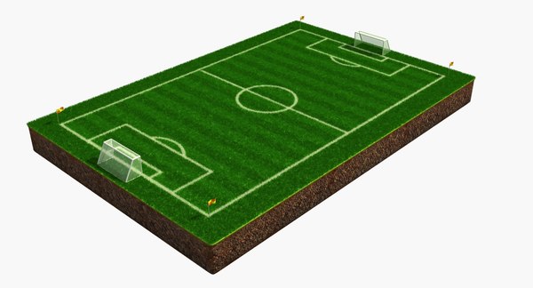 3d soccer field model