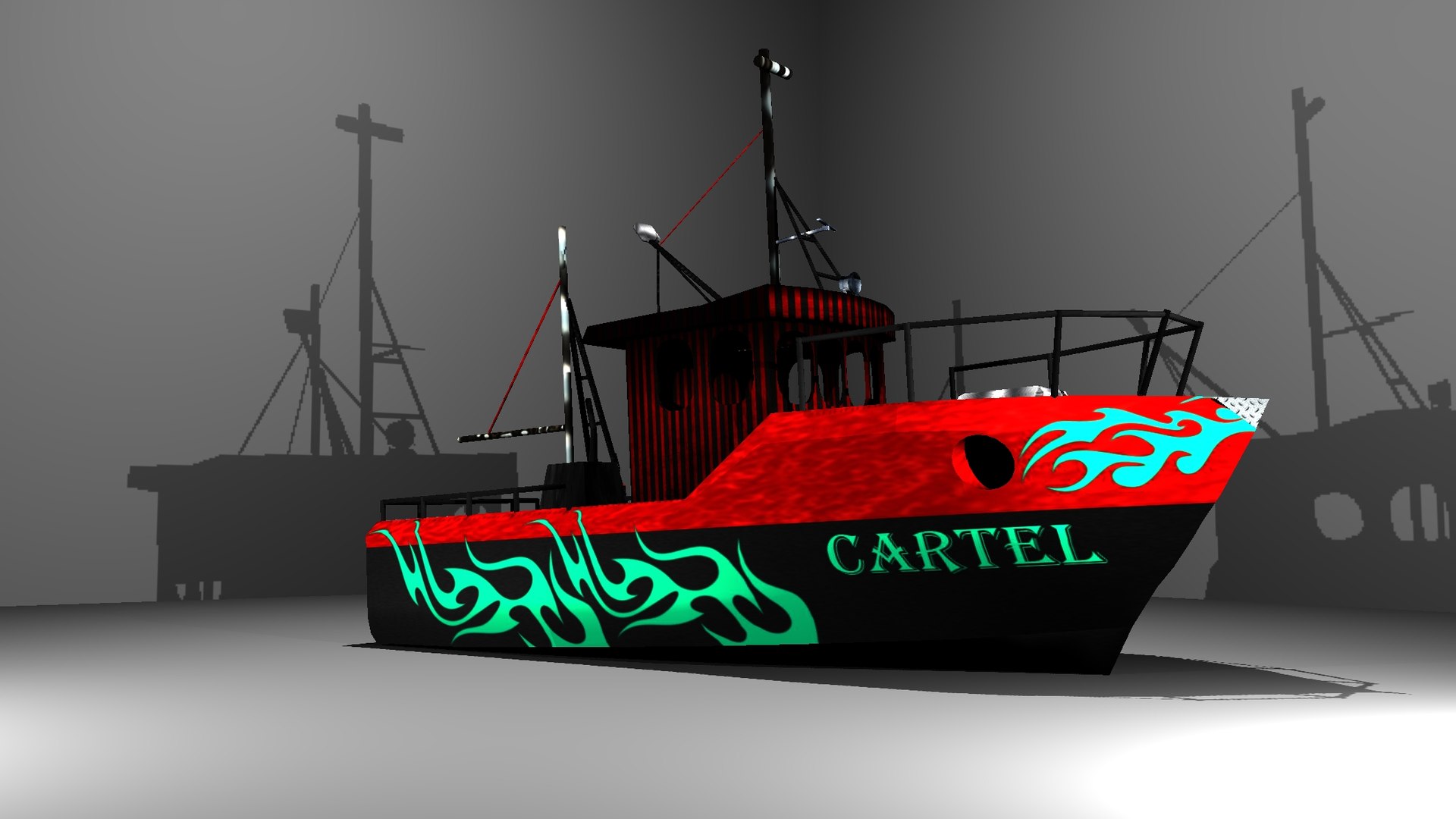Artist gangster cartel boat 3D TurboSquid 1431853