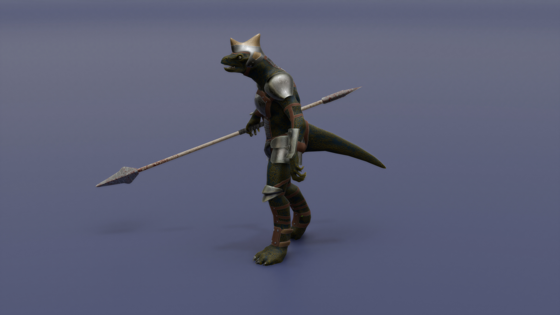 Lizardman Warrior 3D Model - TurboSquid 2438878