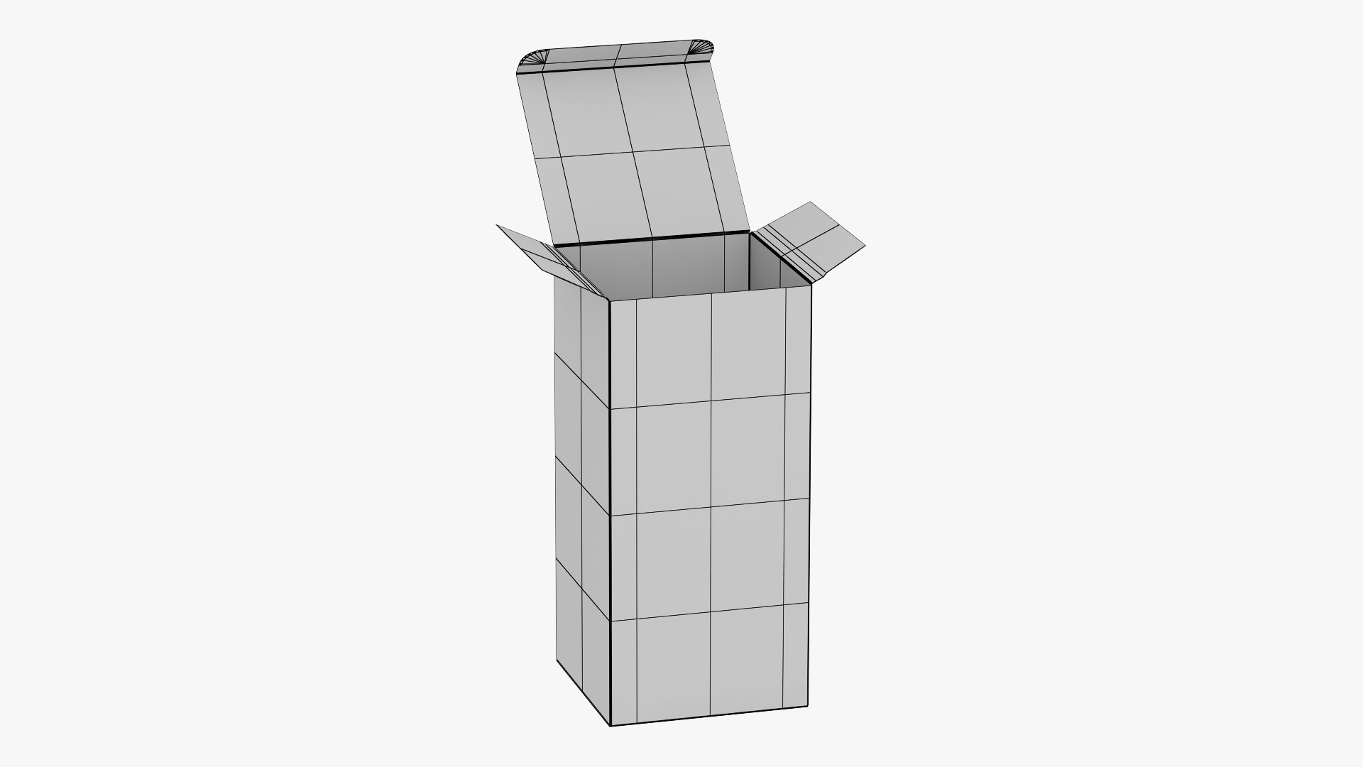 3D Open Packaging Box 02 - TurboSquid 2044592
