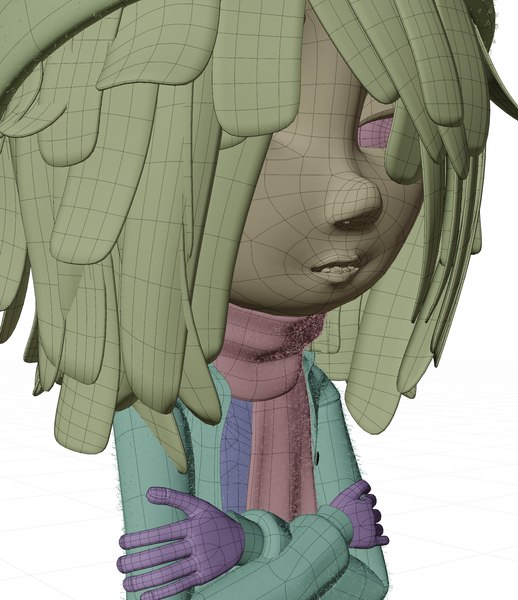 3d Snow Character Girl - Turbosquid 1681300