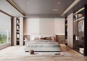 3D Modern bedroom