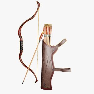 3D ManaRealms Bow arrow and quiver