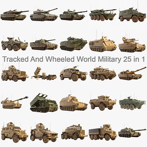 world military army 25 3D model