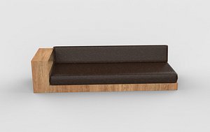 3D model Banquette seating 3D model
