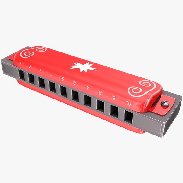 3D Harmonica model TurboSquid 1947078