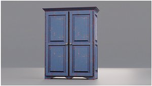 Old  Armoire Blue
