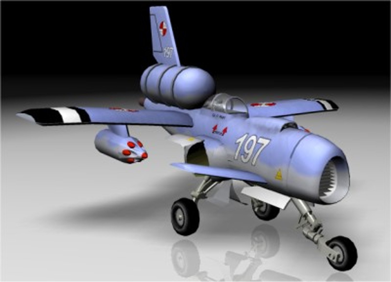 Free Steam Powered Fighter 3d Model