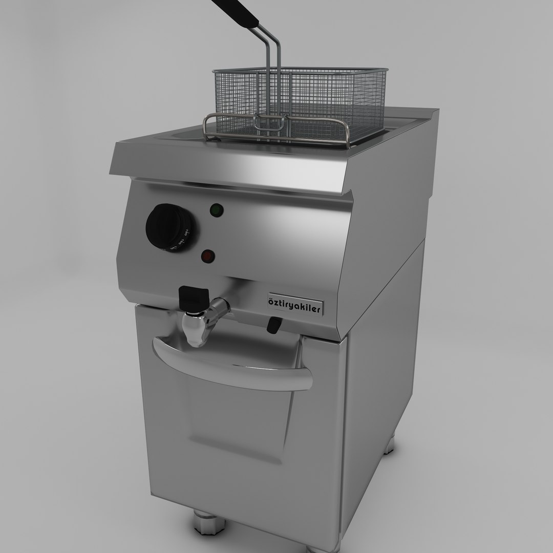 Fryer Modeled Commercial Kitchen 3D - TurboSquid 1709469