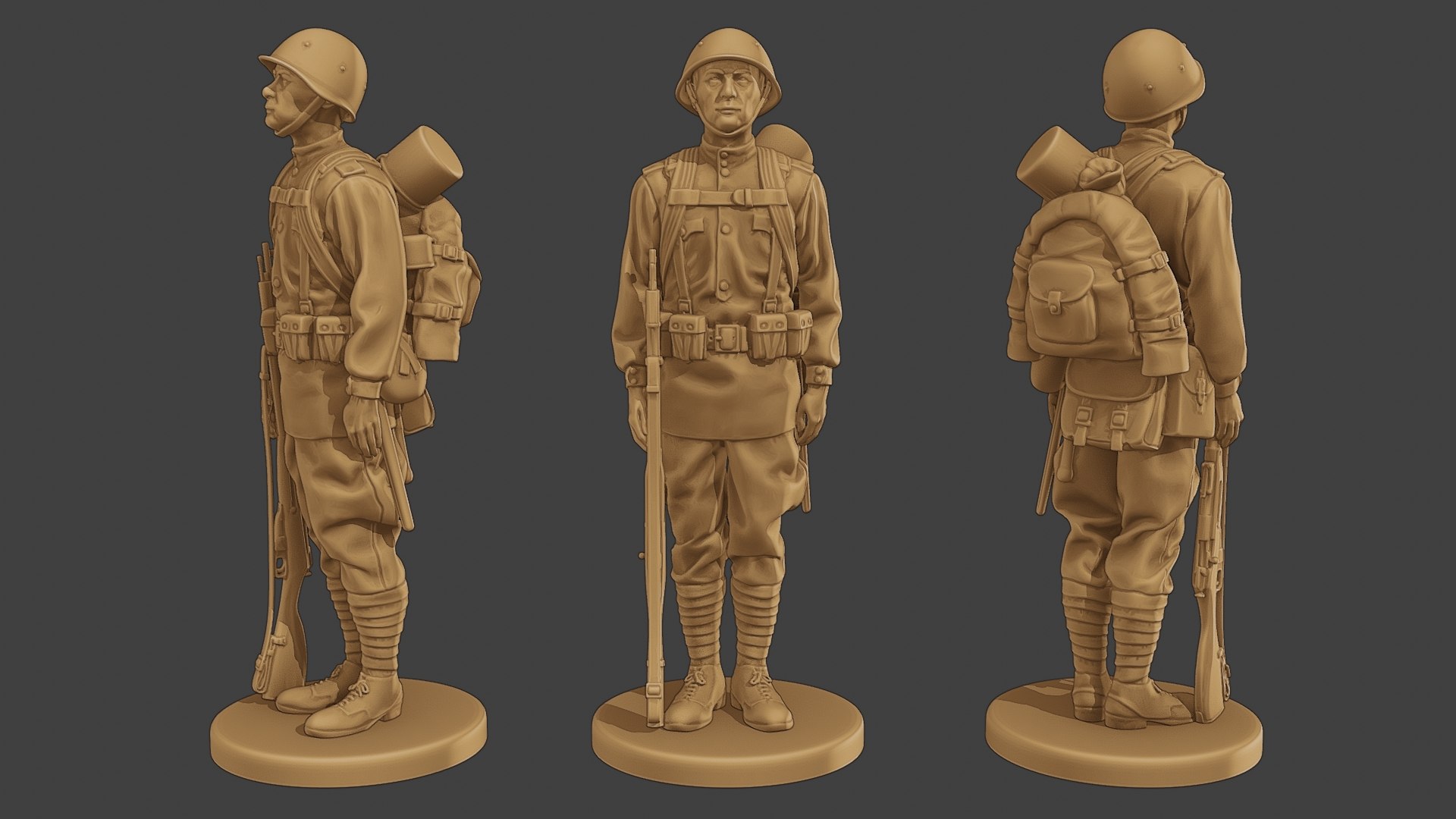 Free 3D Russian Soldier Ww2 R1 000 Model - TurboSquid 2037943