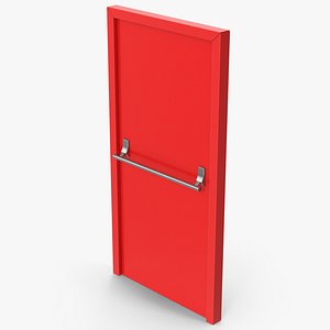 Red Exit Door