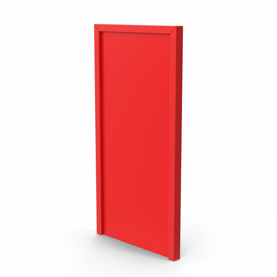 Red Exit Door 3D - TurboSquid 2340490