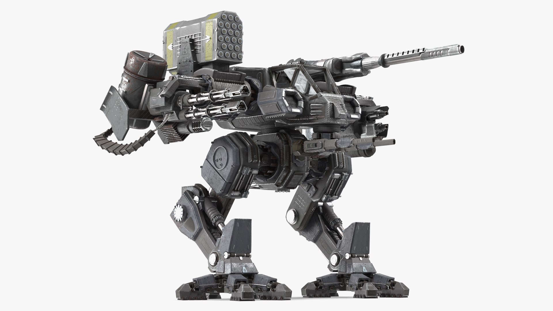 Old Walking Robot 3D model preview
