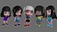Characters kids 3D