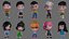 Characters kids 3D