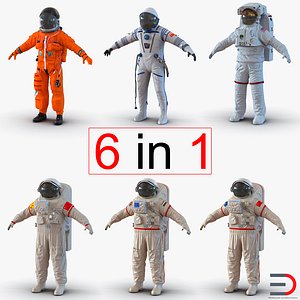 Space Suits Collection 2 3D Models