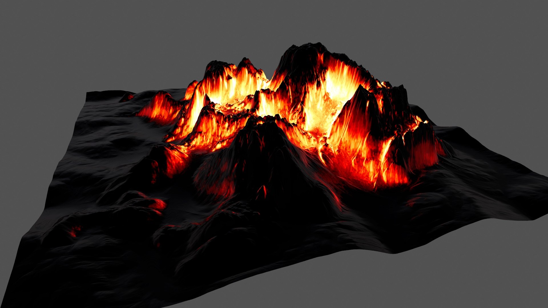 3D Model Volcano - TurboSquid 1177458