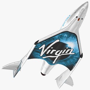 3D model VSS Imagine Virgin Galactic SpaceShip III Flight