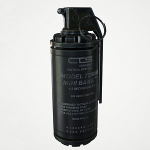 3D Flashbang stun grenade model