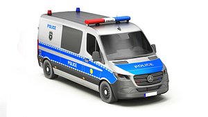 Car Police 17 3D model