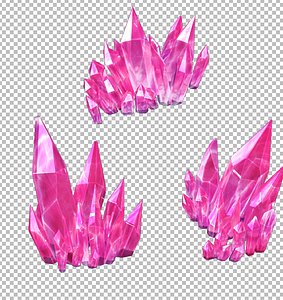 crystal mineral gem model